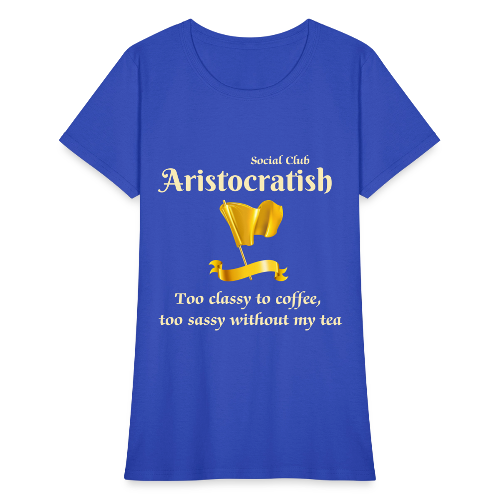 Aristocratish Social Club: Too Classy to Coffee - royal blue